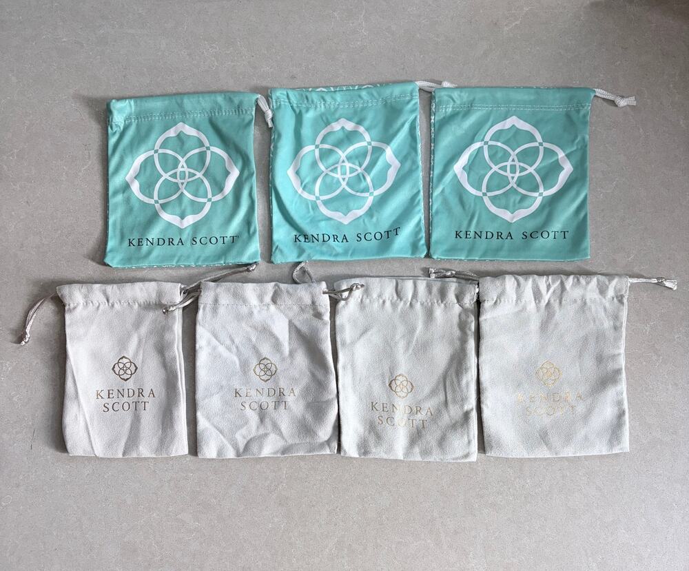 Kendra Scott Dust Bags for Jewelry Lot of 7